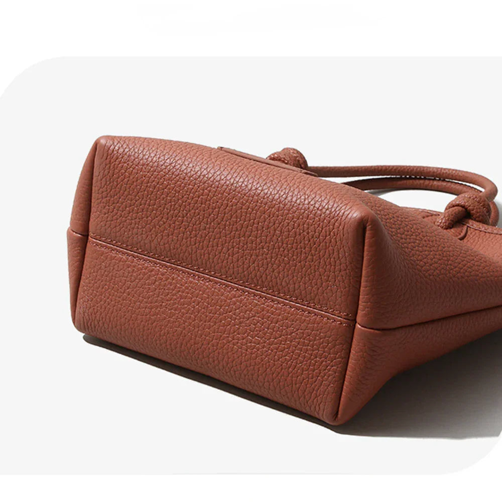 レディース本革ミニマリストトートバッグ