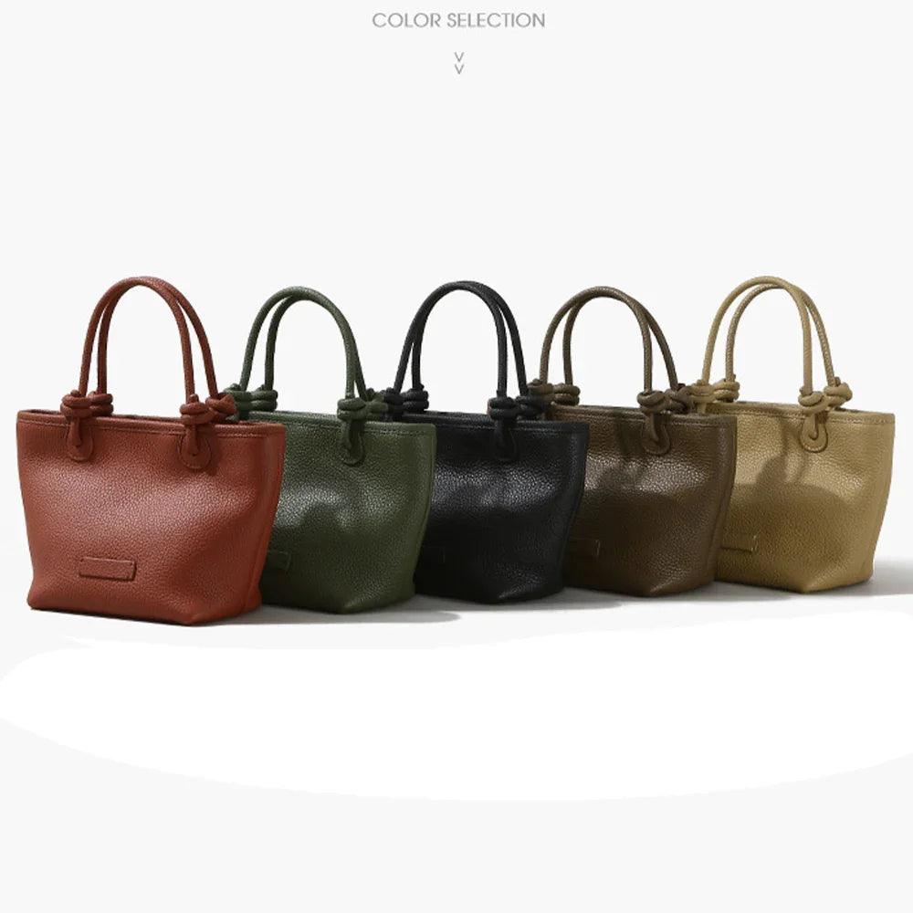 レディース本革ミニマリストトートバッグ
