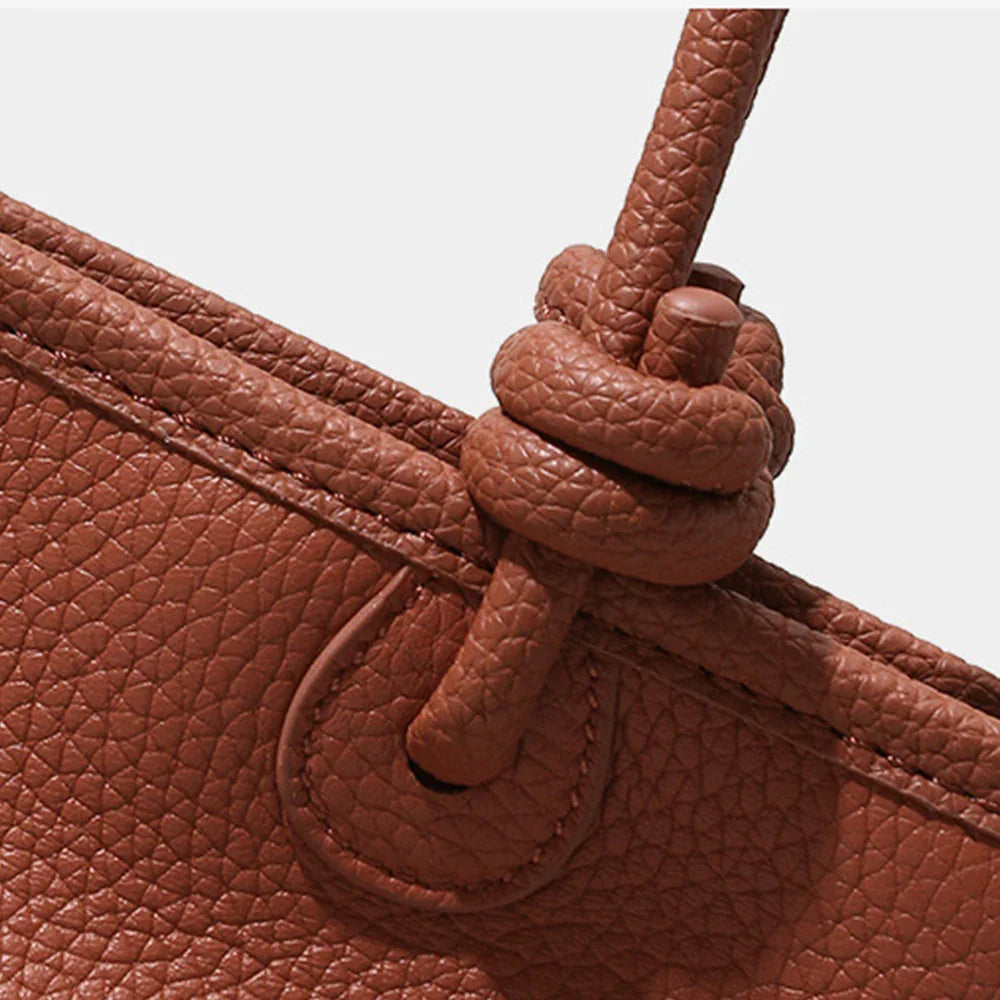 レディース本革ミニマリストトートバッグ