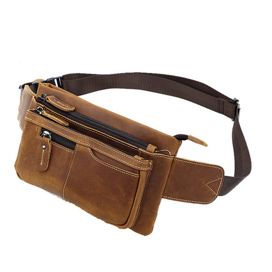 Leather Crossbody Fanny Pack for Men - Travel & Daily Use | Stylish Design