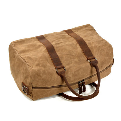 Personalized Waxed Canvas Duffel GYM Bag  Large Weekender & Travel Gift 