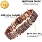 Copper bracelet fro men Power Magnetic Bracelets for Arthritis pains