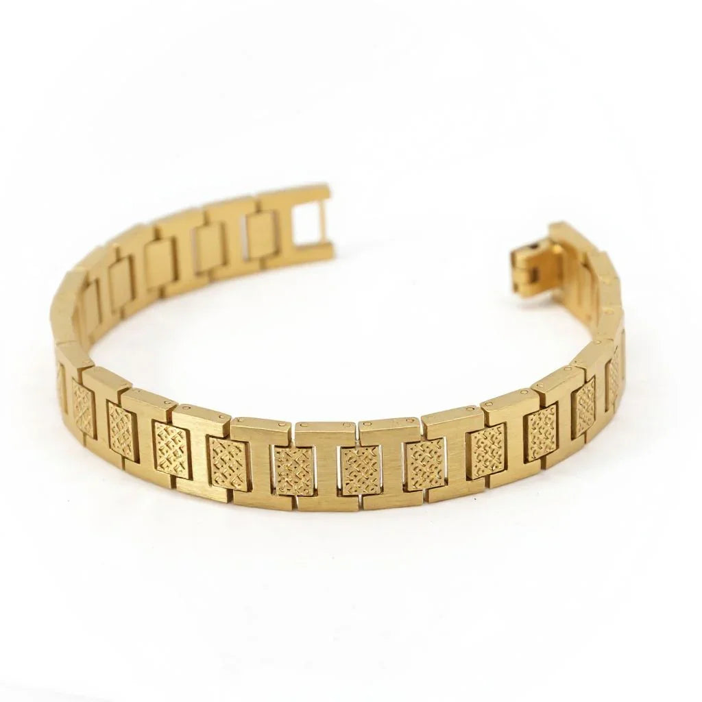Luxury-Inspired Gold Bracelet for Men – Sleek & Sophisticated