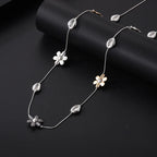 Boho Shell & Flower Necklace – Summer Beach Style Jewelry for Women