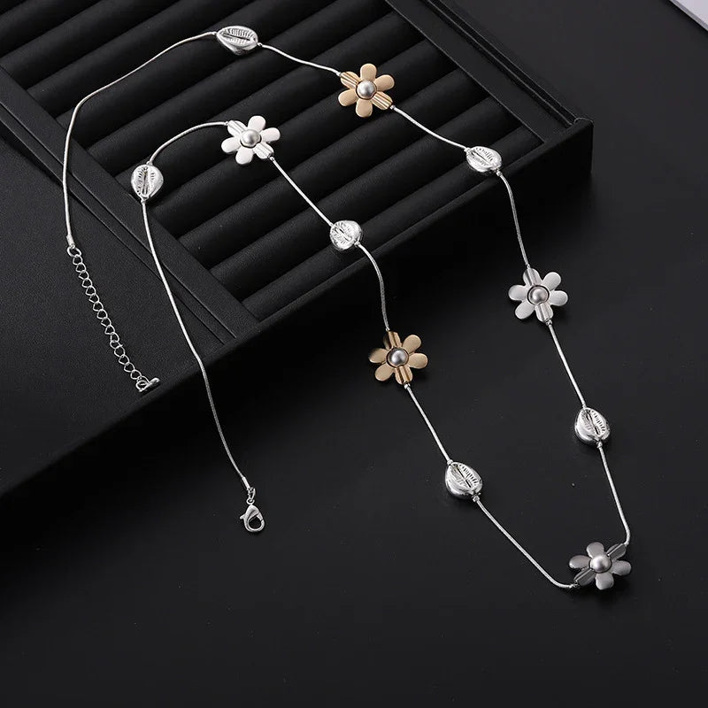 エレガントなデイリーローズゴールドとシルバーのツートンマルチレイヤーティアドロップダングルイヤリングレディース