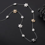Boho Shell & Flower Necklace – Summer Beach Style Jewelry for Women