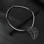 Tropical Leaf Necklace For Women Sterling Silver Jewellery with Gift box
