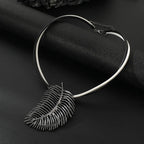 Tropical Leaf Necklace For Women Sterling Silver Jewellery with Gift box