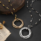 エレガントなデイリーローズゴールドとシルバーのツートンマルチレイヤーティアドロップダングルイヤリングレディース