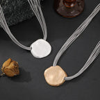 Twisted Chunky Chain Necklace Bracelet Big Ball Clavicle Chain