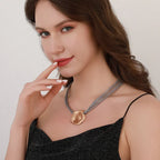 Exaggerated Twisted Chunky Chain Necklace Bracelet Punk Big Ball Clavicle Chain