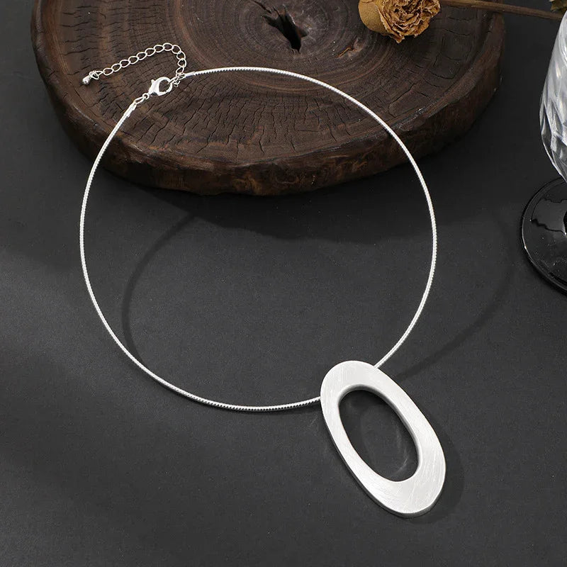 Solitaire Pendant Necklace in Gold Over Sterling Silver