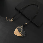 Transparent Heart Golden Touch Artisan Heart Pendant