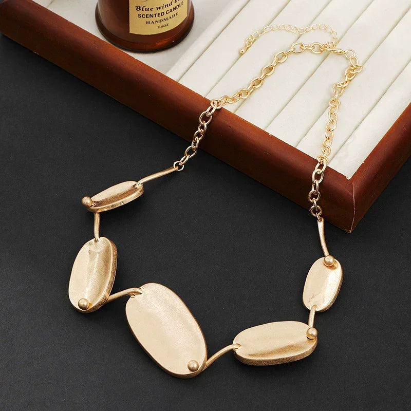 Matte & Shine Long Necklace Wholesale – Textured Jewelry