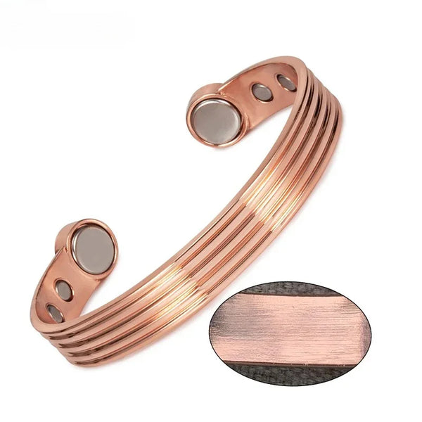 Elegant Copper Bracelet – Magnetic Therapy Healing Gift for Mom