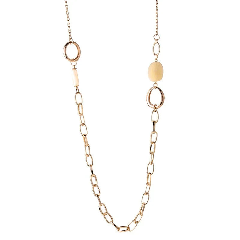 Wholesale Long Gold Chain Necklace – Geometric Statement Collar Long Necklace 