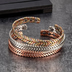 Copper Magnetic Bracelet Cuff: Curb Chain For Men & Women