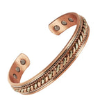 Magnetic Viking Cuff: Nordic Stamped Design - Wellness