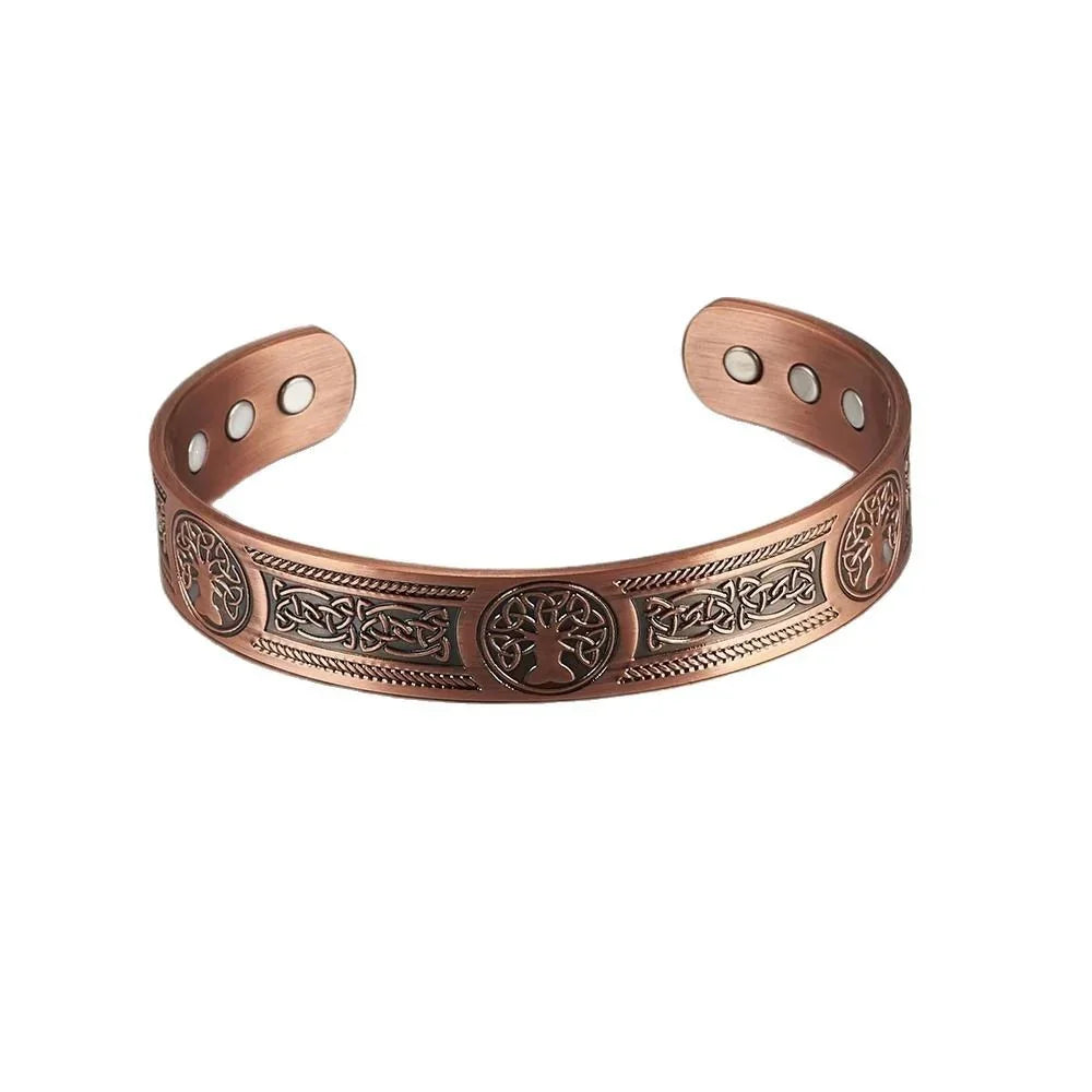 Premium Viking Copper Bracelet – Magnetic Therapy & Ancient Design