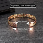 Pure Copper Magnetic Therapy Cuff Bracelet- Unisex Design