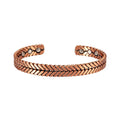 Copper Magnetic Bracelet Cuff: Curb Chain For Men & Women