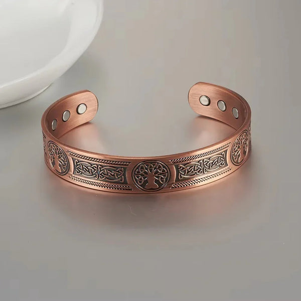 Premium Viking Copper Bracelet – Magnetic Therapy & Ancient Design
