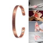 Handcrafted Copper Bracelet Magnetic Therapy for Strength & Balance For Unisex