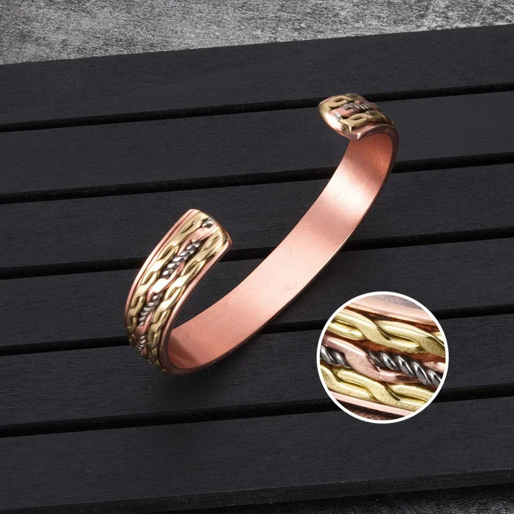 Stylish Copper Bracelet Magnetic Therapy & Wellness
