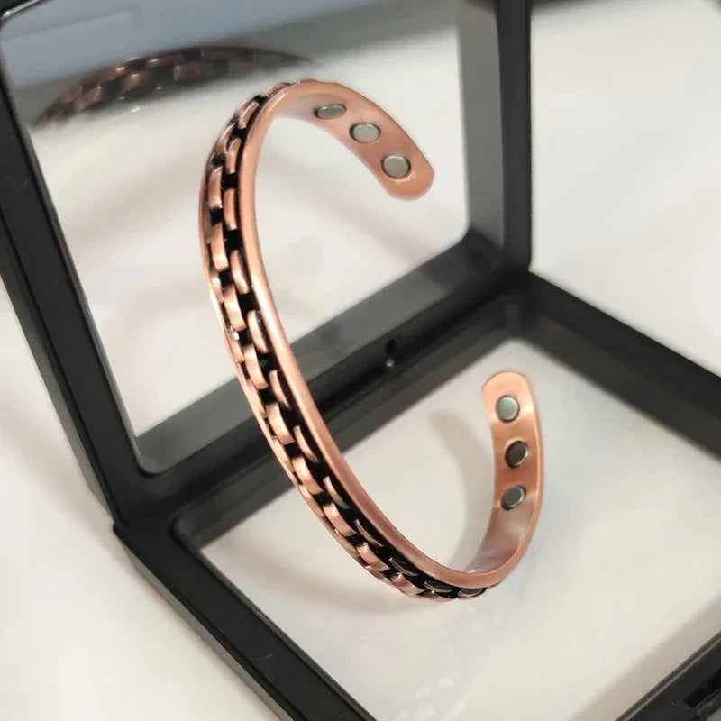 Magnetic Therapy Copper Bracelet – Elegant Jewelry Gift for Mom