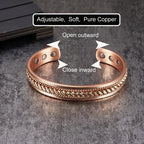 Magnetic Viking Cuff: Nordic Stamped Design - Wellness