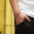 Viking Magnetic Copper Bracelet: Stamped Nordic Design