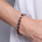 エレガントな銅製ブレスレット 磁気療法 癒しのギフト お母さんへ