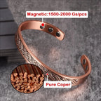 Premium Copper Bracelet Magnetic Therapy & Unisex Design
