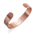 Rugged Twist Copper Magnetic Therapy Bracelet Bangle