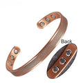 Curb Chain Copper Cuff: Magnetic Therapy - Unisex Design