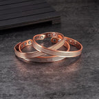 Curb Chain Copper Cuff: Magnetic Therapy - Unisex Design