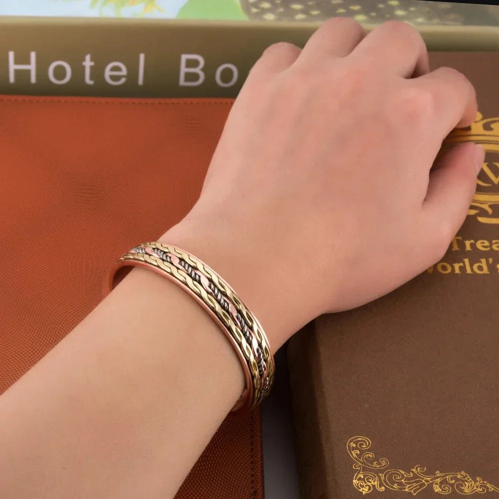 Stylish Copper Bracelet Magnetic Therapy & Wellness