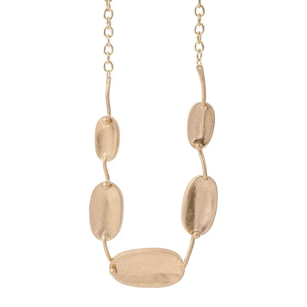 Matte & Shine Long Necklace Wholesale – Textured Jewelry