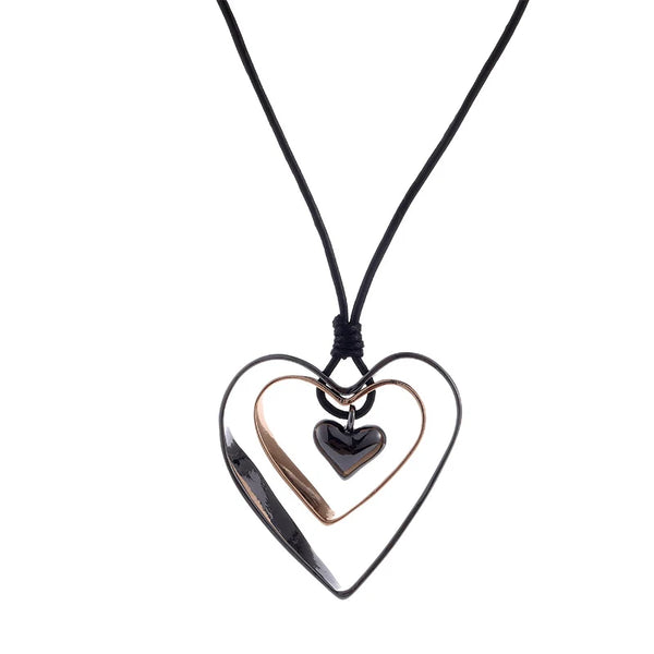 Heart Tennis heart Locket Necklace Pu Leather Choker Collar