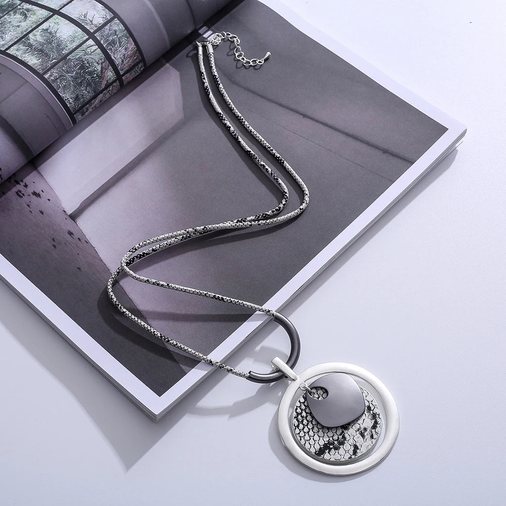 Long Snake Necklace – Timeless Triumph Silver Necklace | Wholesale