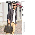 Brown Leather Briefcase Mens 14 inch Leather Laptop Bag Computer School Distressed Bag