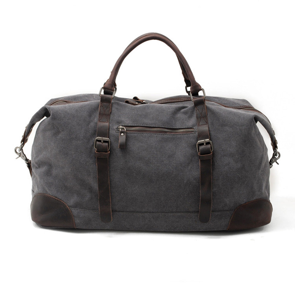 Personalized Duffel Bag Waxed Canvas Travel Overnight Bag Groomsmen Gift,NY-C6