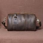 Genuine Leather Bag Round Bag Weekender Overnight Bag ladies louis vuitton duffel bag