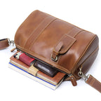 Genuine Leather Bag Round Bag Weekender Overnight Bag ladies louis vuitton duffel bag