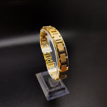 Mens Magnetic Bracelets for Arthritis Pain Relief Bracelet ,Gold