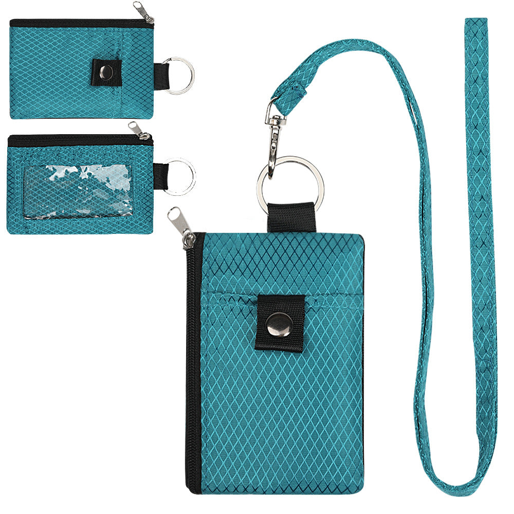 Minimalist RFID Blocking Small Wallet with ID Window,WaterResistant Zip Id Case Wallet