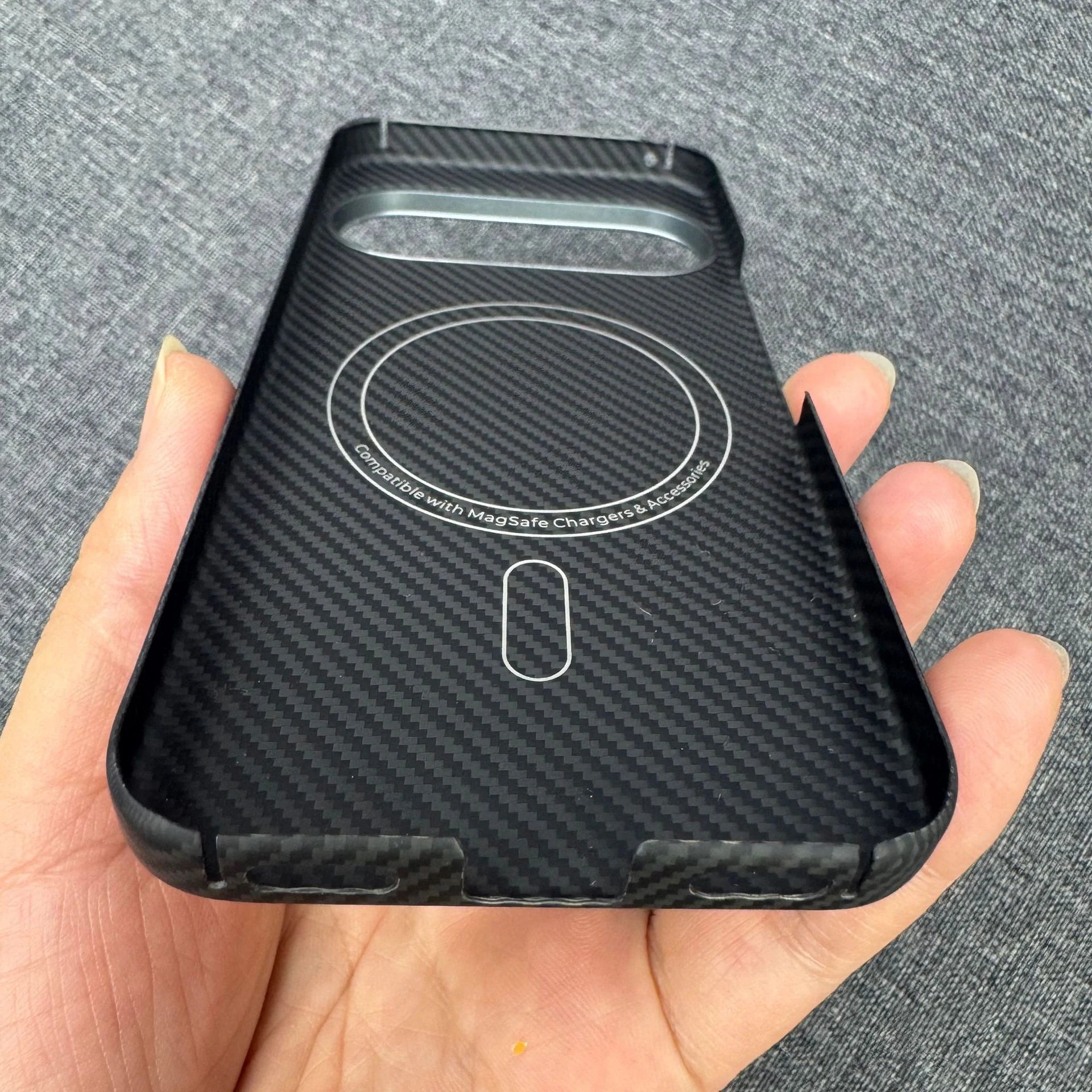 Slim lightweight carbon fiber case compatible with Google Pixel 11 Pro and Pixel 11