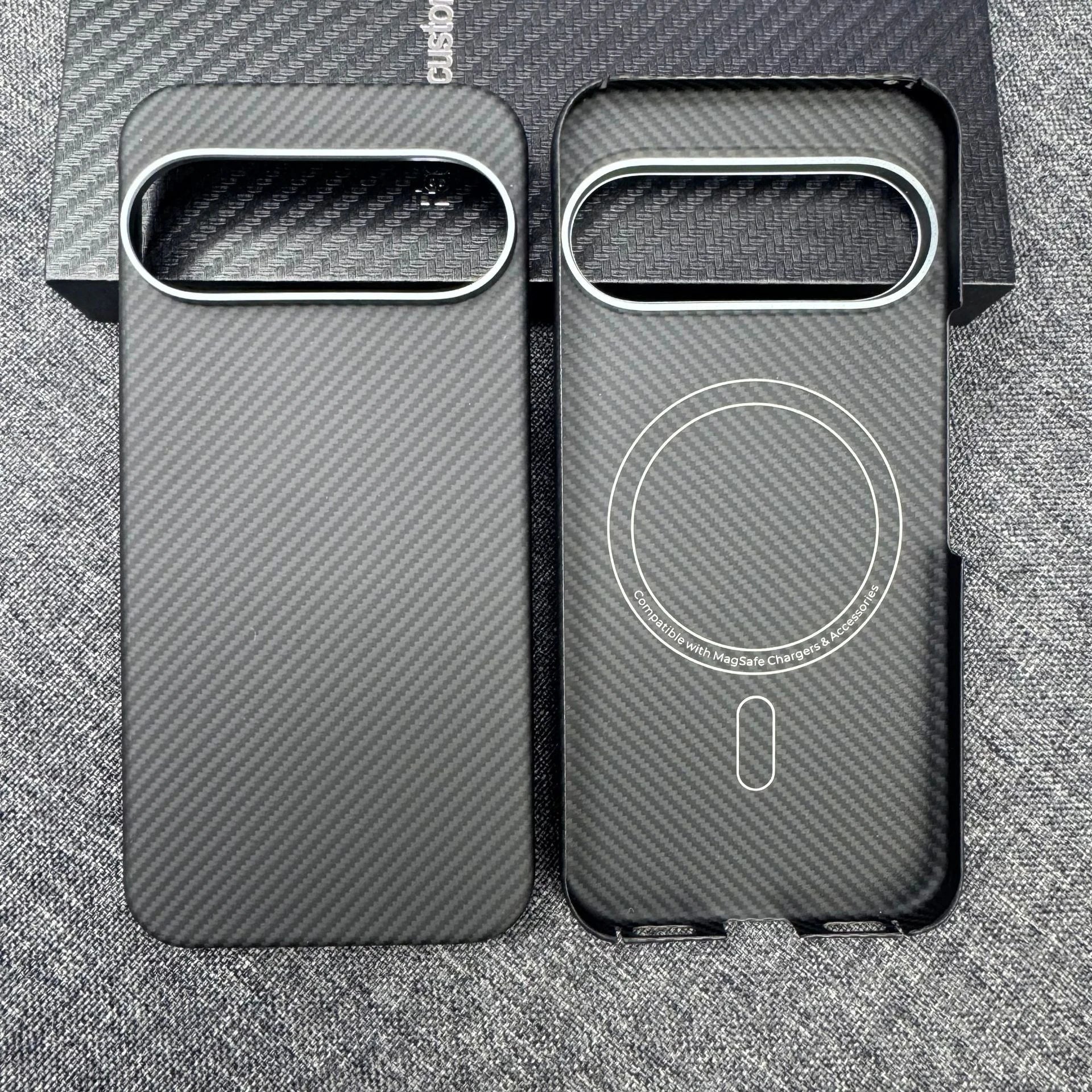 Slim lightweight carbon fiber case compatible with Google Pixel 11 Pro and Pixel 11