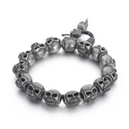 stainless steel bracelet for men dark style bracelet K-12 - CIVIBUY