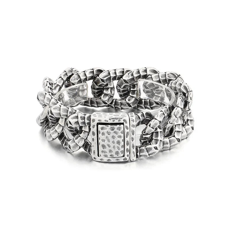 stainless steel bracelet for men skull style bracelet K-6 - CIVIBUY